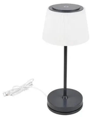 Produktbild von CASAYA LED-Akkuleuchte Tasjö, 3,3 W, 300 lm, anthrazit, H 31 cm, Ladestation, 997279