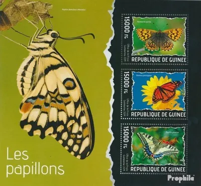 Produktbild von Briefmarken Guinea 2014 Mi 10259-10261 Kleinbogen (kompl. Ausgabe) postfrisch Schmetterlinge