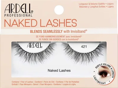Image de Ardell Naked Lashes 421 Noir - Cils artificiels discrets pour un look naturel