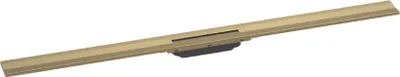 Produktbild von Hansgrohe RainDrain Flex Brushed Bronze Fertigset Duschrinne 120 cm kürzbar zur Wandmontage, 56054140