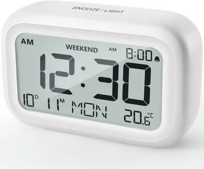 Produktbild von DOOMAY Digitaler Wecker Batteriebetrieben mit LCD Display, Snooze, Wochenendmodus, Lautstärke Einstellbar, Reisewecker für Schlafzimmer