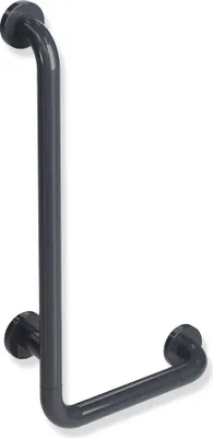 Produktbild von HEWI Winkelgriff Ser 801, d:33, AM:600mm, W:300mm anthrazitgrau
