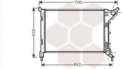 Produktbild von VAN WEZEL 06002310 Kühler Wasserkühler Motorkühler für MINI Schrägheck (R50, R53)