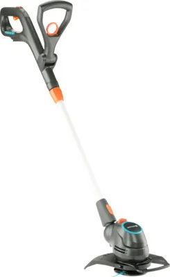 Produktbild von Gardena ComfortCut 23/18V P4A, Rasentrimmer, 23 cm, Blade, D-Schlaufengriff, Kunststoff, Schwarz, Blau, Orange, Silber