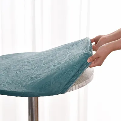 Obrázek produktu pro Kulatá ubrus z plastu, elastický, zelený, průměr 120 cm