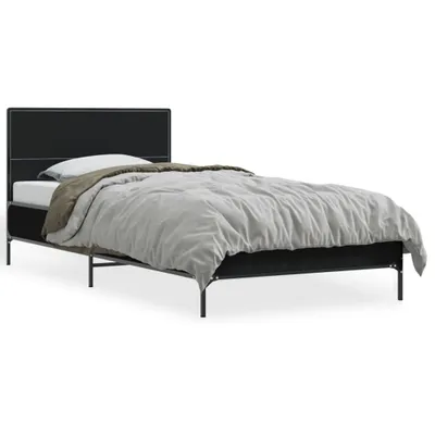 Obrázok produktu pre vidaXL Rám postele čierny 90x190 cm materiál na báze dreva a kovu