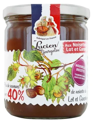 Produktbild von Lucien Georgelin Haselnussaufstrich – 40% Nuss, cremiger Genuss aus Frankreich, 400 g