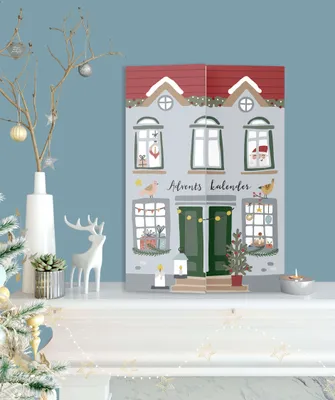 Produktbild von Rubbel Adventskalender zum selber machen "Weihnachtshaus"