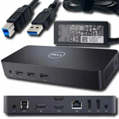Zdjęcie produktu dla DELL Pro Dock WD25Z Stacja dokująca USB 3.2 Gen 2 Type-C Czarna