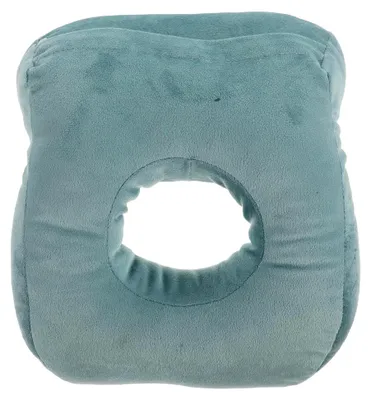 Produktbild von Ergonomisches Bauchlagekissen mit Armloch und waschbarem Bezug in Himmelblau