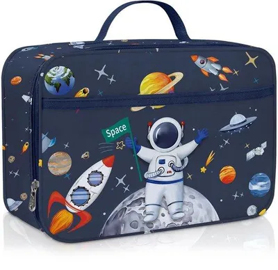 Image de Boîte à lunch isotherme bleue pour enfants, étanche, petite
