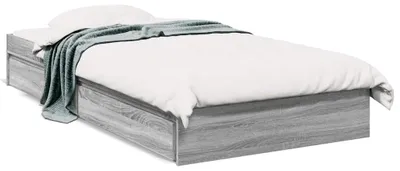 Obrázek produktu pro vidaXL Rám postele se zásuvkami šedý Sonoma 90x190 cm materiál na bázi dřeva