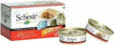 Image de Schesir Cat Boîte Naturelle Filet de poulet avec canard Nourriture humide pour chats 6x50g - 8x300g