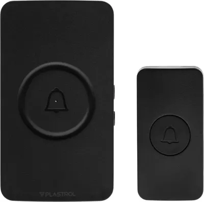 Image de Sonnette sans fil noire, àà distance, 230V, modèle W-99737