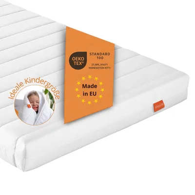 Produktbild von ergonomische Kaltschaummatratze, 60 x 120 cm, H2, 10 cm, Kindermatratze, Wendematratze, sleepling PureComfort