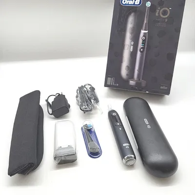 Image de Brosse à dents électrique rechargeable Oral-B iO 9N avec indicateur de pression pour un confort bucco-dentaire optimal