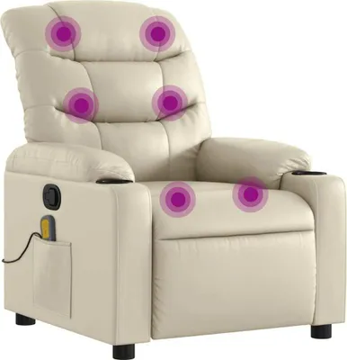 Produktbild von Massagesessel Creme Kunstleder