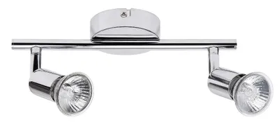 Productafbeelding van Rabalux 6046 Plafondlamp met 2 spots, Norton, GU10, zilver, standaard, 25 cm