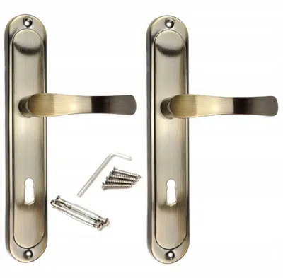 Produktbild von Türgriff Türbeschlag Drückergarnitur Türklinke Türdrücker Patina BB-Buntbart 72mm SYD