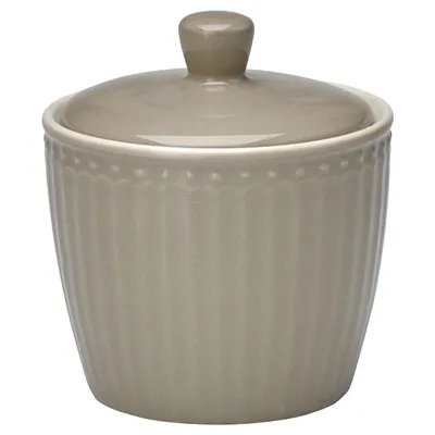 Produktbild von Greengate Alice Zuckerdose warm grey 10 cm