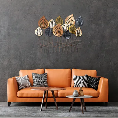 Zdjęcie produktu dla Wallity, ręcznie malowane metalowe akcesorium ścienne, 76x64 cm, 100% metal, grubość 1,5 mm