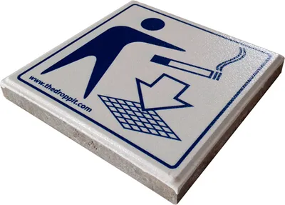 The DropPit- Signalfliesse Weiß, Blau   VB 709045