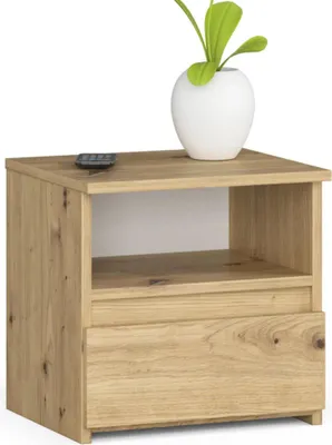 Produktbild von Nachttisch AKORD CL1 in der Farbe Eiche Artisan Schublade B40 x H40 x T35 cm