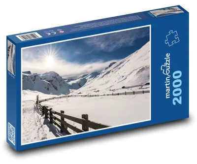 Obrázek produktu pro Puzzle 2000 Hory - zimní krajina, sníh - martinpuzzle
