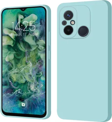 Produktbild von Hülle für Xiaomi Redmi 12C Case Cover Bumper Silikon Softgrip Schutzhülle Farbe: Hellblau