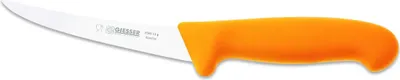 Produktbild von Giesser Messer Ausbeinmesser Fleischermesser rutschfest scharf Klinge gebogen - 13 cm, Flexibel, Gelb