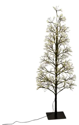 Produktbild von LED Deko Tanne, Baum mit Funkeleffekt H. 100cm schwarz mit 1000 LEDs Formano
