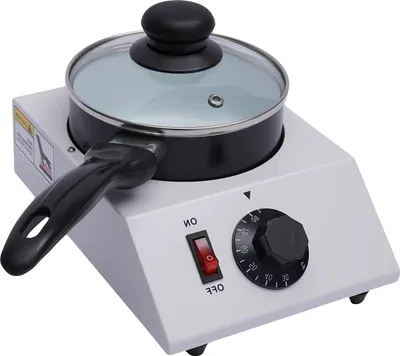 Zdjęcie produktu dla Topielnik do czekolady – elektryczny garnek do topienia – nieprzywierający pojemnik ceramiczny – do temperowania i utrzymywania ciepła – CE/EU – biały