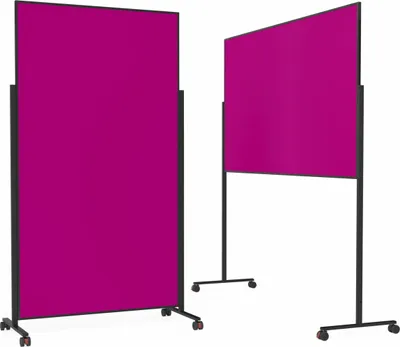 Produktbild von Magnetoplan Design-Moderationstafel VarioPin - Hoch- oder Querformat - 100x180cm - Filz - Pink