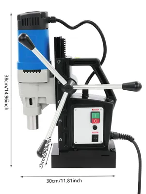 Image de Perceuse magnétique 1680W avec mandrin MT3 et diamètre de perçage de 3 à 28 mm, pour l'acier et les métaux
