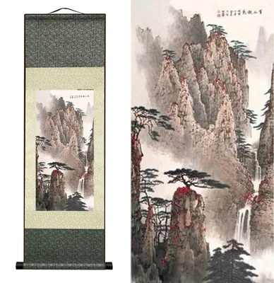 Produktbild von Solidchoice – Traditionelle chinesische Landschaftsmalerei auf Seide