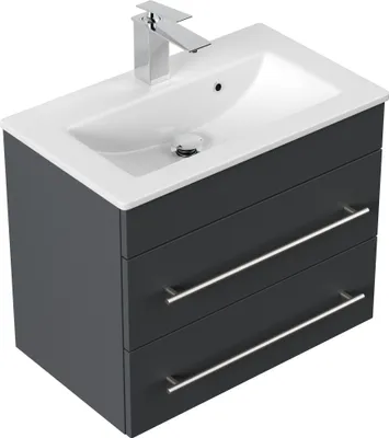 Produktbild von Badmöbel Mars 600 SlimLine SoftClose grafit : Grafit