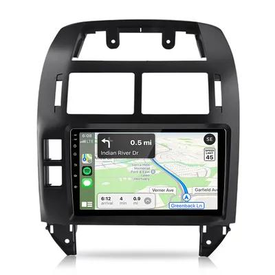 Produktbild von 9''HD Carplay 4+64G Android15 4Kern Autoradio Geeignet Für VW Polo 9N 2001-2009 GPS Navi WIFI BT FM USB DAB+