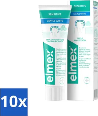 Image de Dentifrice Elmex Sensitive Blanc Doux 75 ml - Pack avantage - 10 pièces