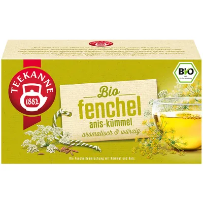 Obrázok produktu pre Čajová kanvica Organický feniklový anízový rascový bylinný čaj aromatický korenistý 45g