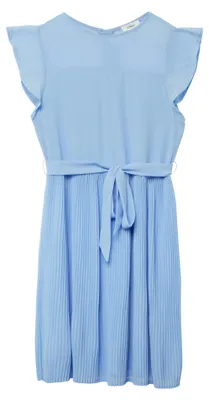 Produktbild von s.Oliver Damen Festliches Chiffon Kleid mit Volantärmeln für besondere Anlässe