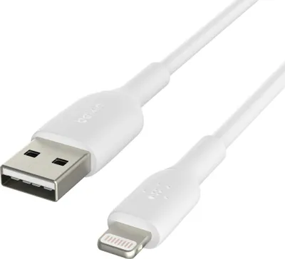Produktbild von Belkin Lightning Lade/Sync Kabel 15cm, PVC, weiß, mfi zert.