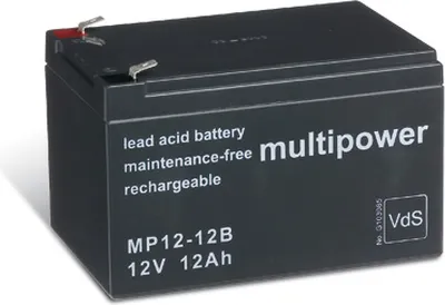 Produktbild von Powery Bleiakku (multipower) MP12-12B Vds kompatibel mit Panasonic LC-RA1212PG1