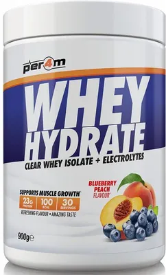 Produktbild von Per4m Whey Hydrate (900g) Blueberry Peach - Eiweiße - Klares Protein