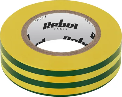 Produktbild von Rebel NAR0436 Isolierband aus PVC, selbstklebend, 19 mm x 18 m, gelb-grün