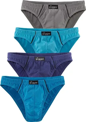Produktbild von LE JOGGER Slip Minislip 4 -teilig türkis, grau, navy, royalblau Größe 3