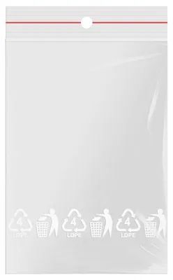 400 Druckverschlussbeutel 70x100 mm, transparent, wiederverschließbar