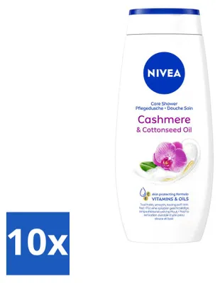 Obrázok produktu pre 10 kusov sprchového gélu NIVEA Cashmere Moments – 250 ml – výhodný balík