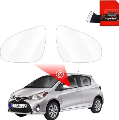 Image de Film de protection contre la pluie Grizz Protector pour rétroviseurs extérieurs - Toyota Yaris (2011-2020)