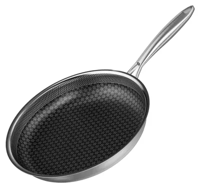 Bratpfanne 30 cm Edelstahl, Antihaft, Induktion, spülmaschinengeeignet