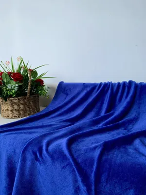 Produktbild von Mikroplüschdecke SOFT, königsblau Maße: 200 x 220 cm